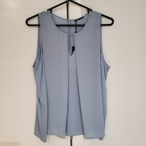 Light Blue Sleeveless Blouse